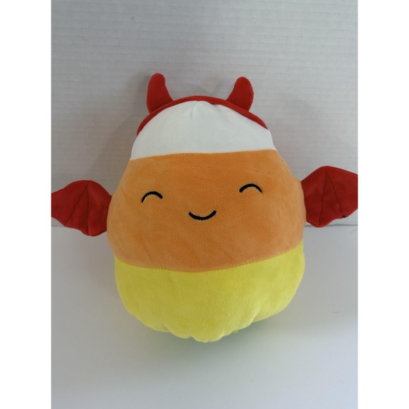 Squishmallows Other - FlipAMallows Squishmallows Devil Candy Corn Bat Reversible Plush Watermelon‎ 8"